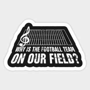 Funny Marching Band Design Sticker